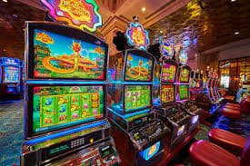 Mobile phone showing slot game interface on game slot platform